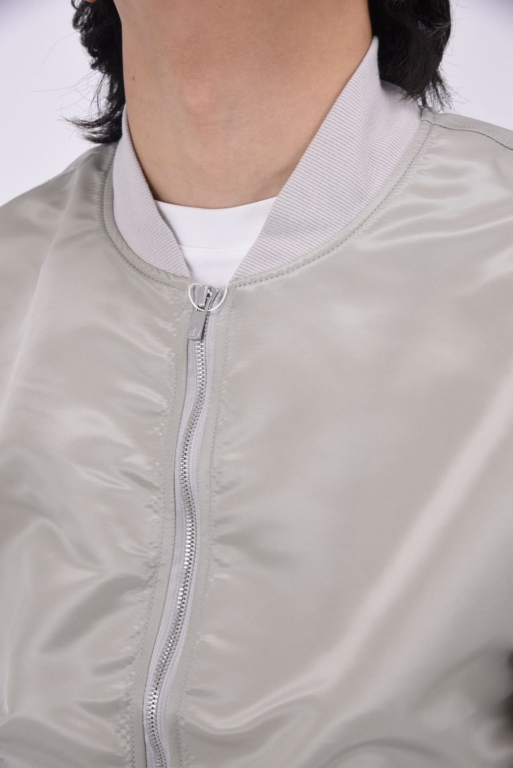 LIGHT DAVID JACKET / ヴィンテージ ドロップショルダー フライトジャケット グレーベージュ