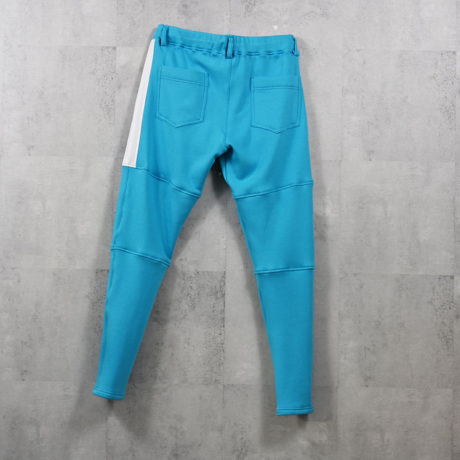 VELOURS FLEECE JT PT / 裏起毛 ベロアフリース ワンタックラインパンツ (ブルー) (11月中旬入荷予定) ※オーダー締切:9月7日(月)17時