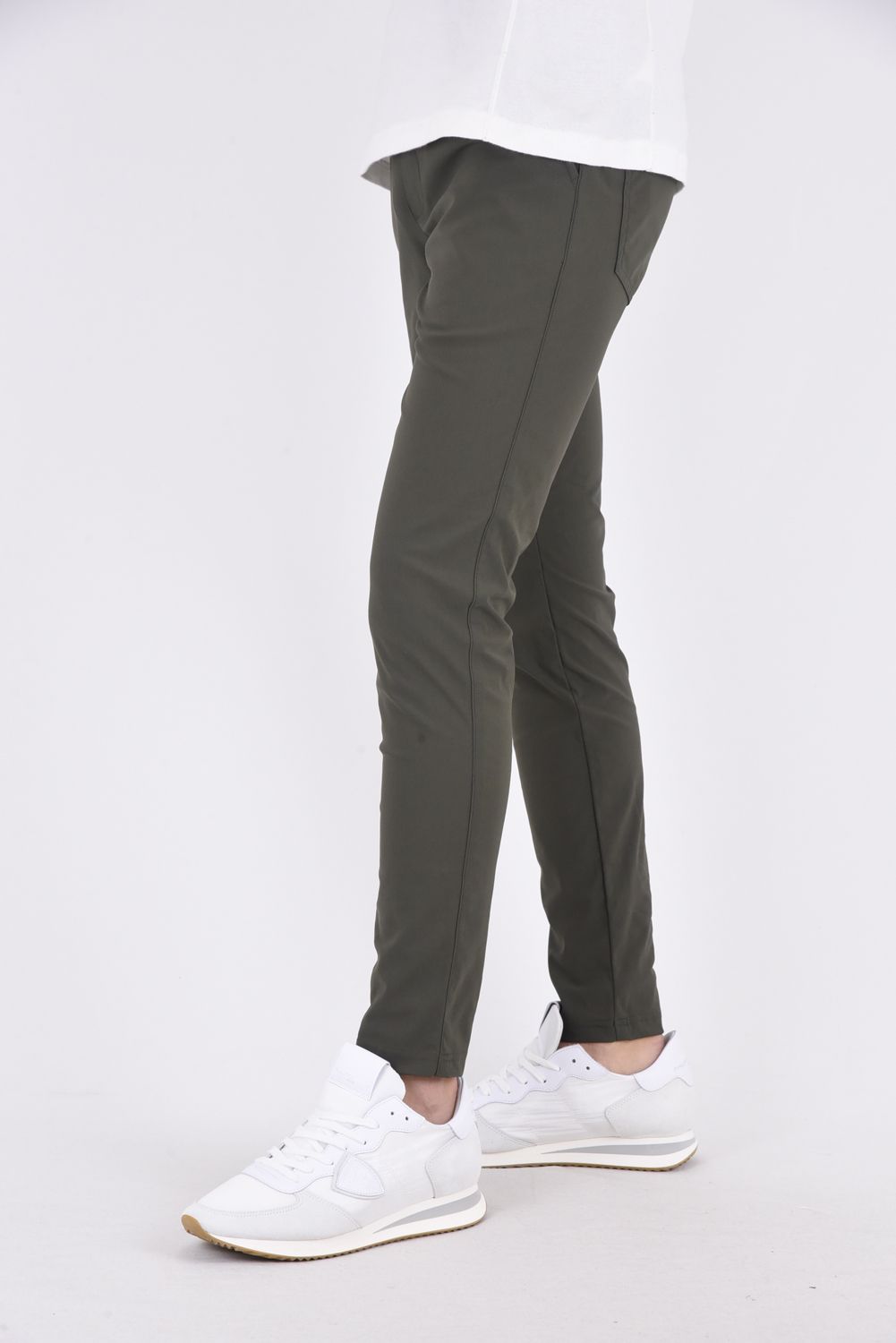 CHRIS EASY PANTS / 【定番】 高機能ナイロン マイクロファイバー スラックス イージーパンツ ナイロンカーキ