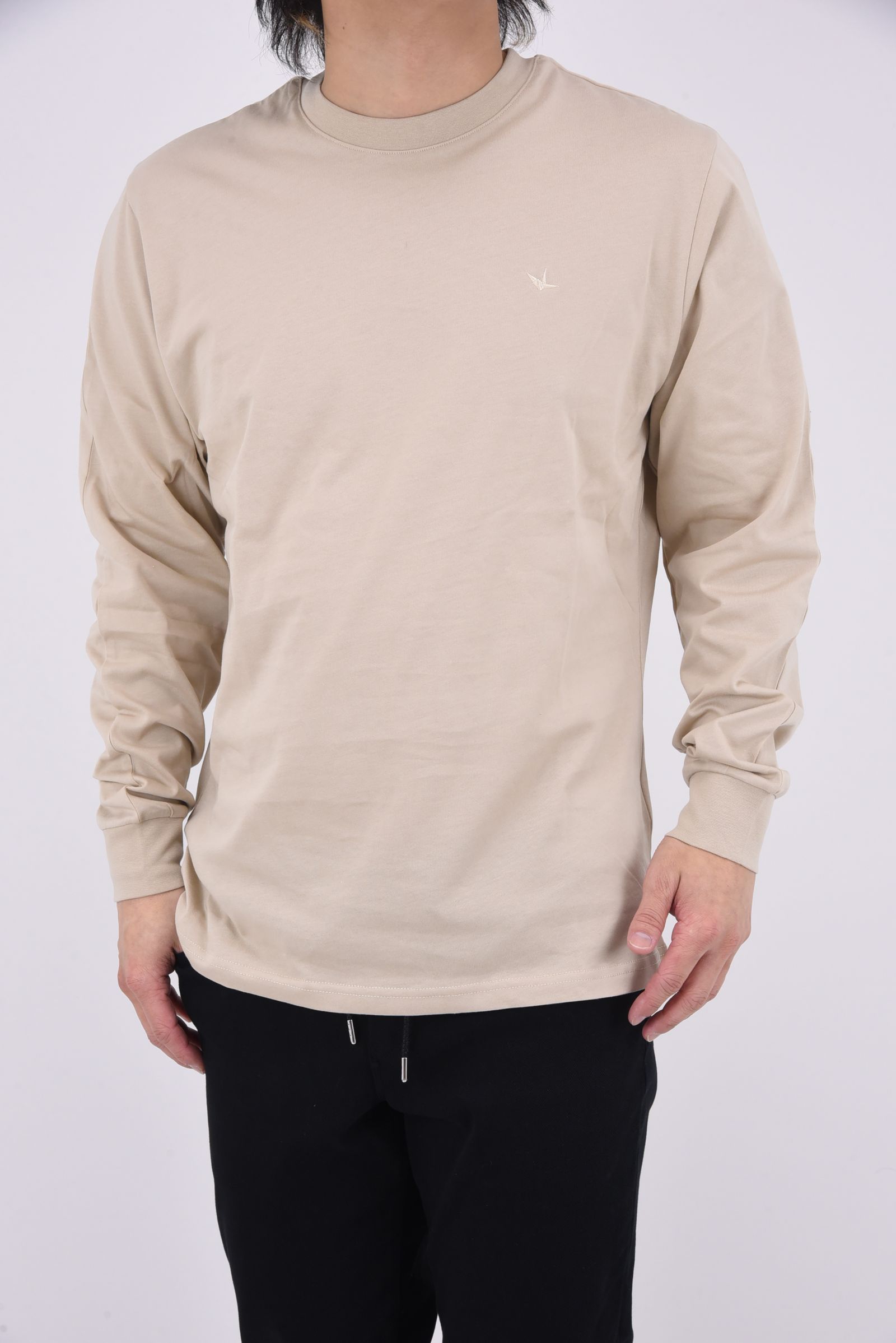 CIRCLE LONG T-SHIRT / サークルロゴ ロングスリーブ (ベージュ)