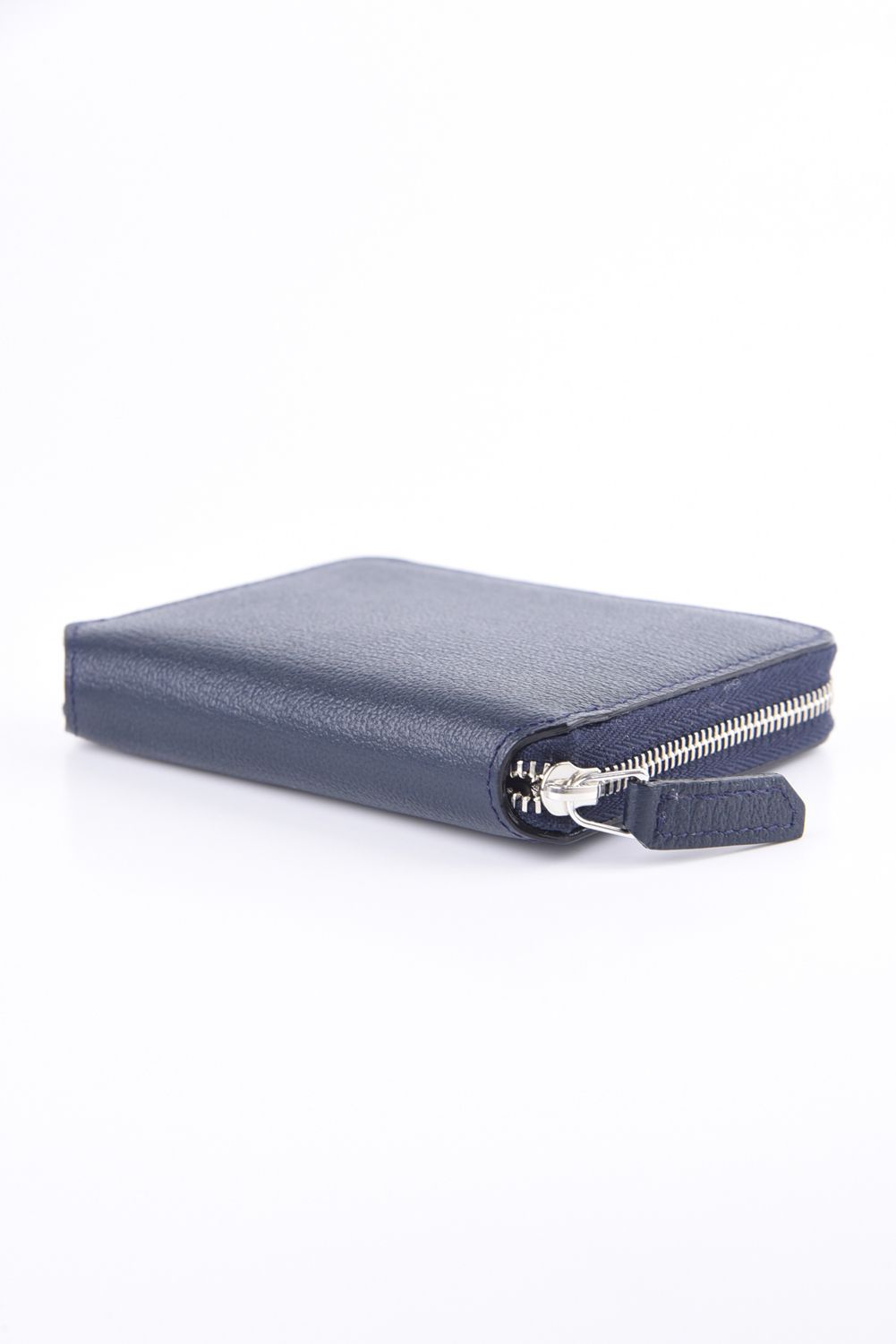 ROUND ZIP MINI WALLET / LA393GT ラウンドジップ ミニウォレット ネイビー / ホワイト