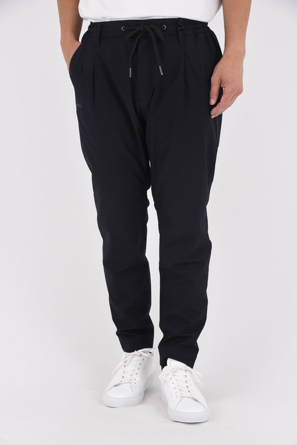 【+phenix】 NO COLLAR JACKET & SLACKS / WINDSTOPPER® PRODUCTS BY GORE-TEX LABS ノーカラージャケット&スラックスセットアップ (ブラック)