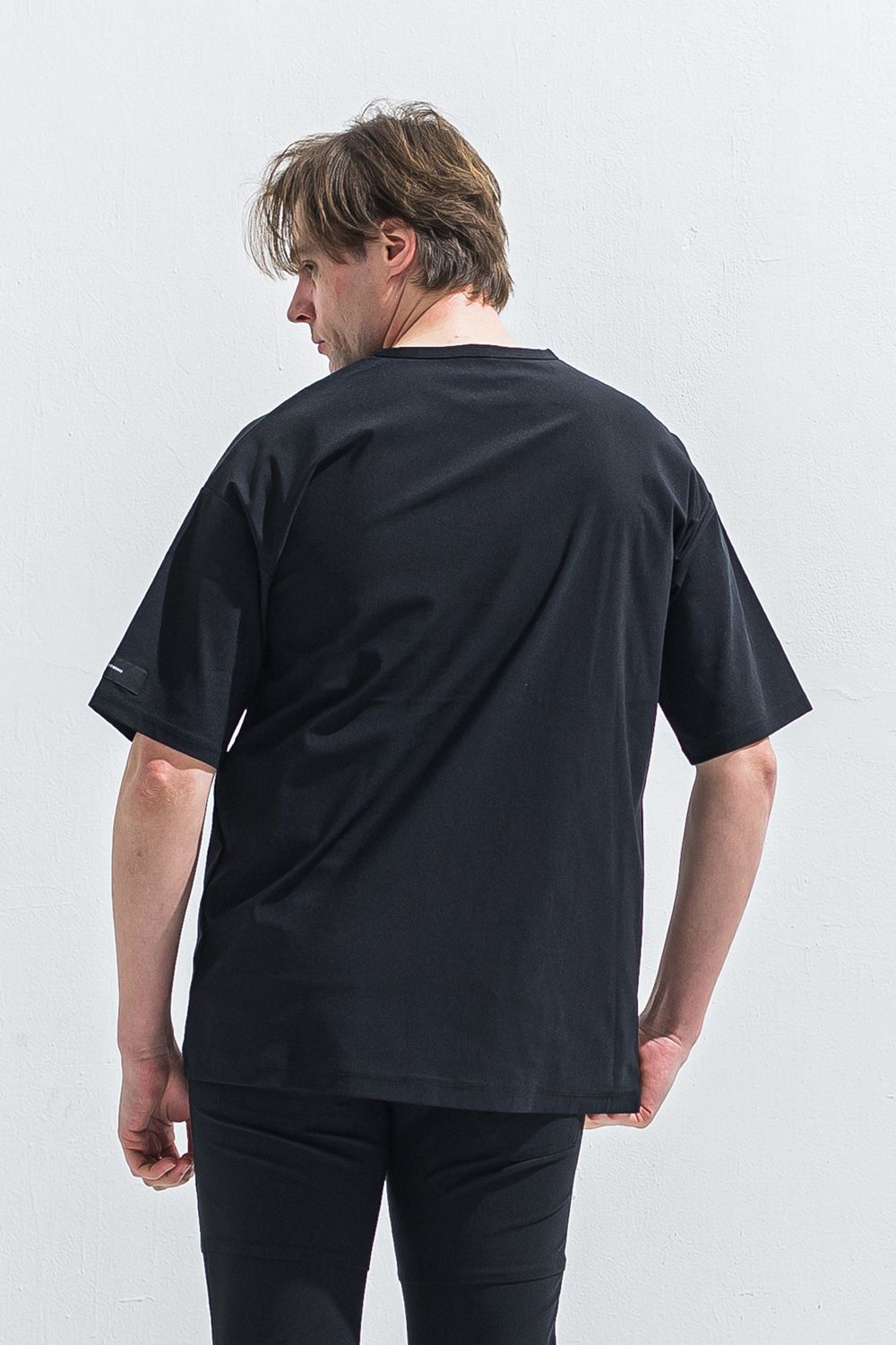 NYLON OVER  TEE / ナイロン オーバーサイズ Tシャツ （ブラック） (5月中旬入荷予定) ※オーダー締切:2月15日(日)18時