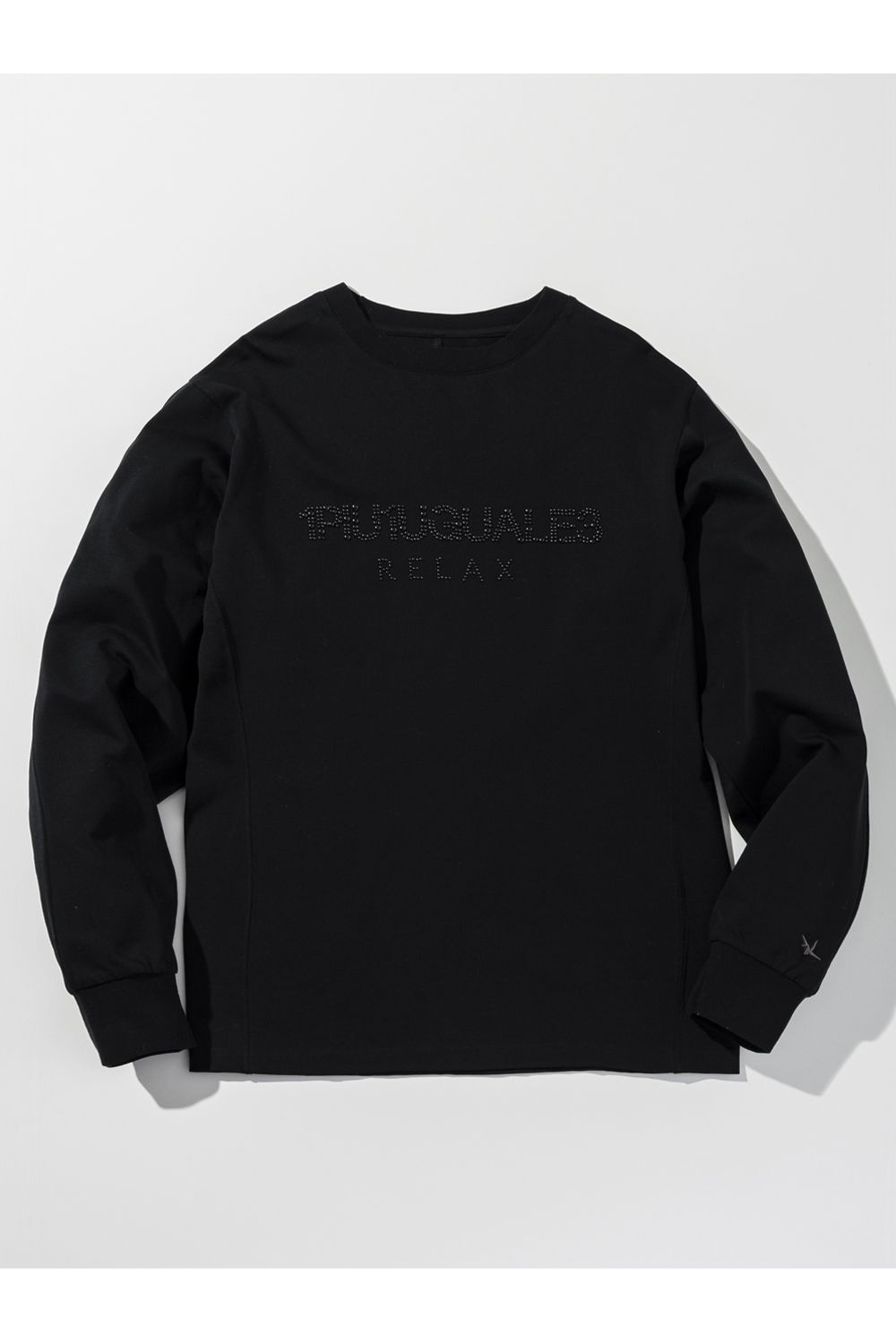 【26AW】 HOTFIX STUDS LOGO L/S T-SHIRT / スタッズロゴ ロングスリーブ Tシャツ (ブラック) (8月上旬入荷予定)