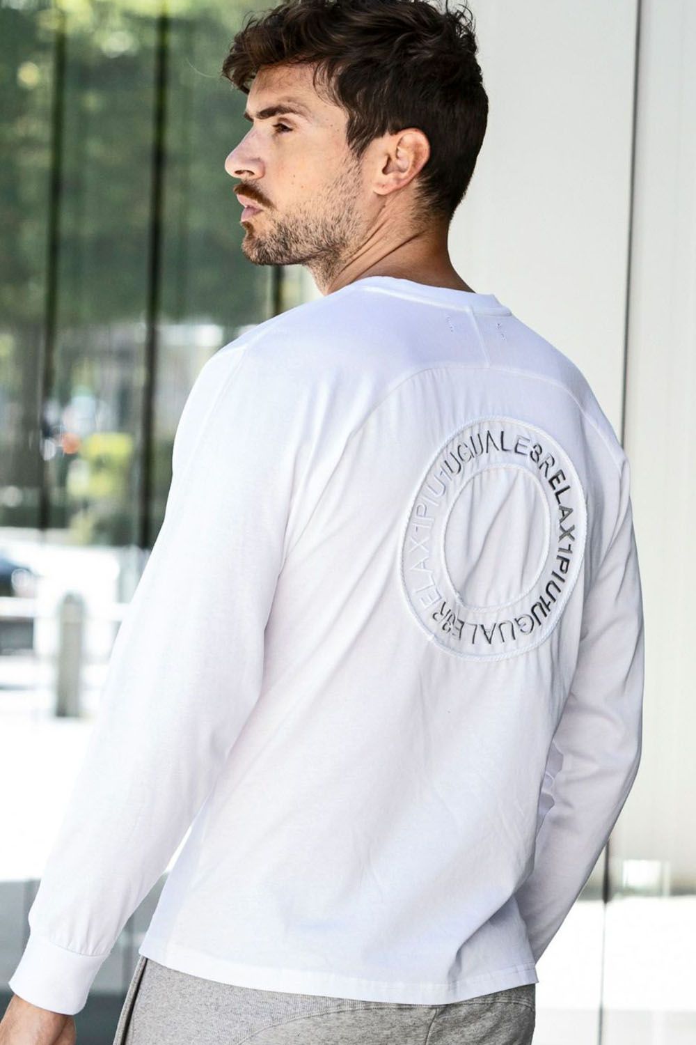CIRCLE LONG T-SHIRT / サークルロゴ ロングスリーブ (ホワイト)