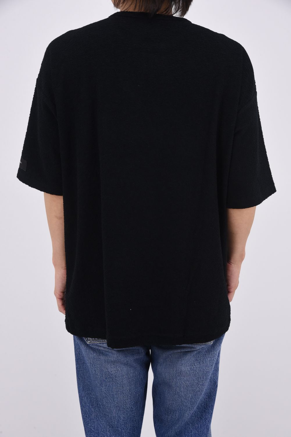 PILE OVER TEE / パイル オーバーサイズ Tシャツ （ブラック）