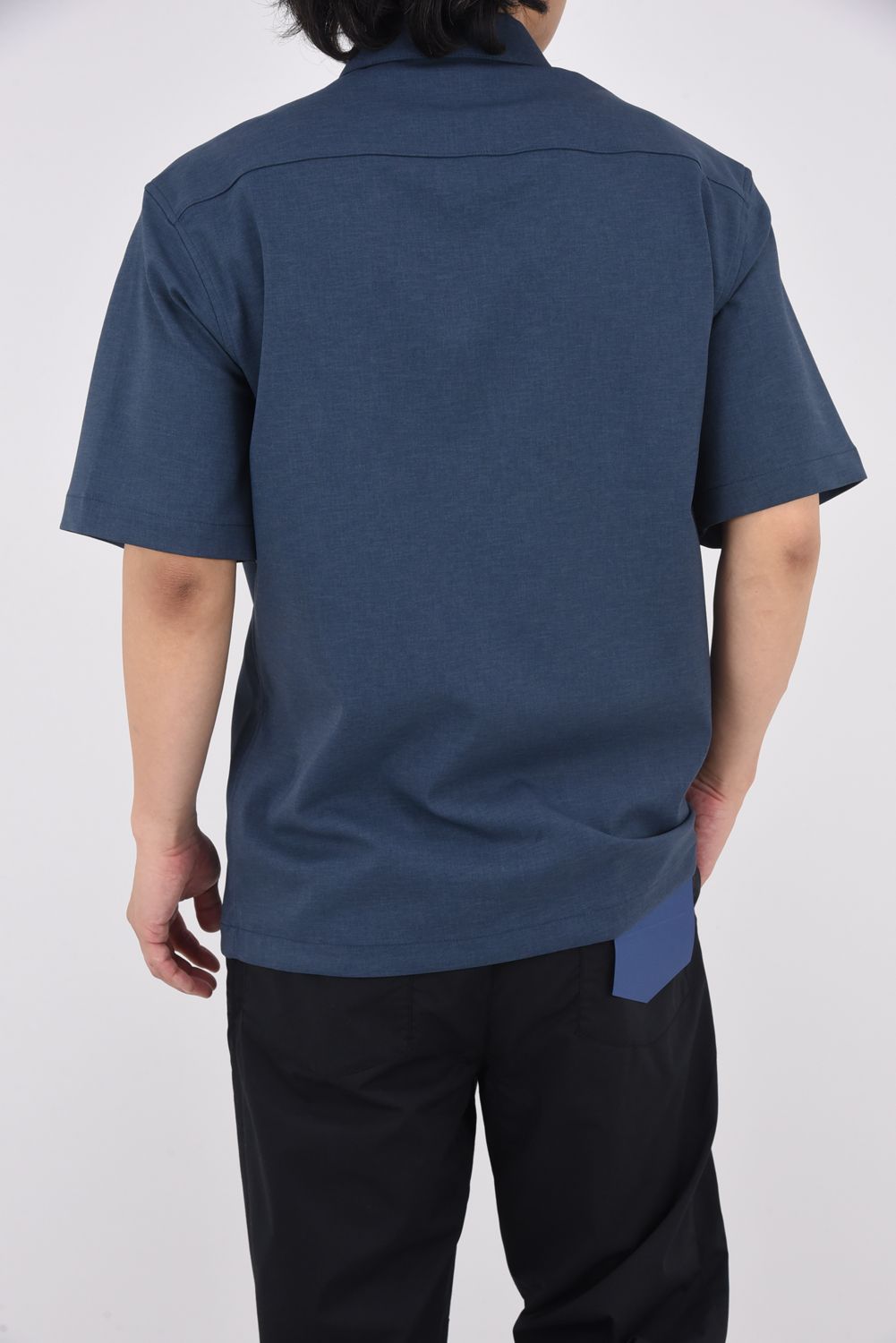 PULLOVER HALF SHIRT / ハーフジップ ドローコード プルオーバーシャツ グリーン