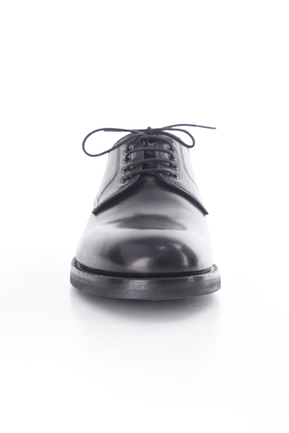 【訳ありアウトレット品】 ARCHWAY / プレーントゥ レザーシューズ フレンチカーフ ブラック