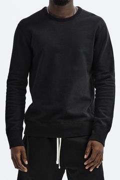 【国内正規品】 MIDWEIGHT TERRY CREWNECK / ミッドウェイト クルーネックスウェット ブラック