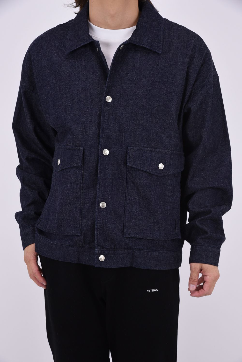LDENIM AG flight jk / ダンガリー素材 デニムシャツジャケット (インディゴワンウォッシュ)