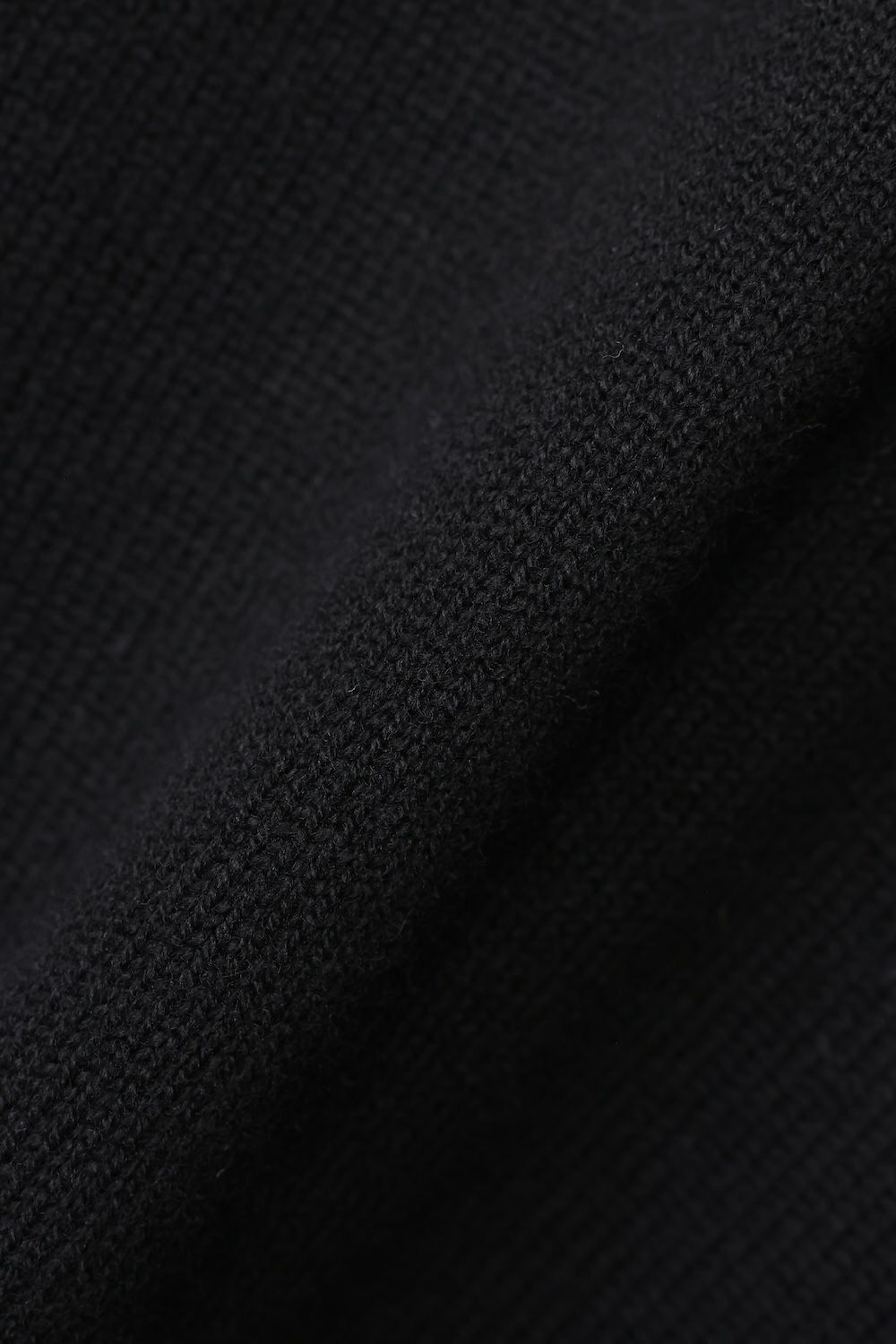 CREW NECK KNIT / ウール クルーネック ニット (ブラック)