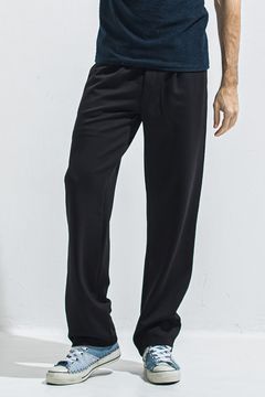 SEMI WIDE TUCK PANTS / ダンボール素材 セミワイド ワンタックイージーパンツ (ブラック) (4月中旬入荷予定) ※オーダー締切:2月15日(日)18時