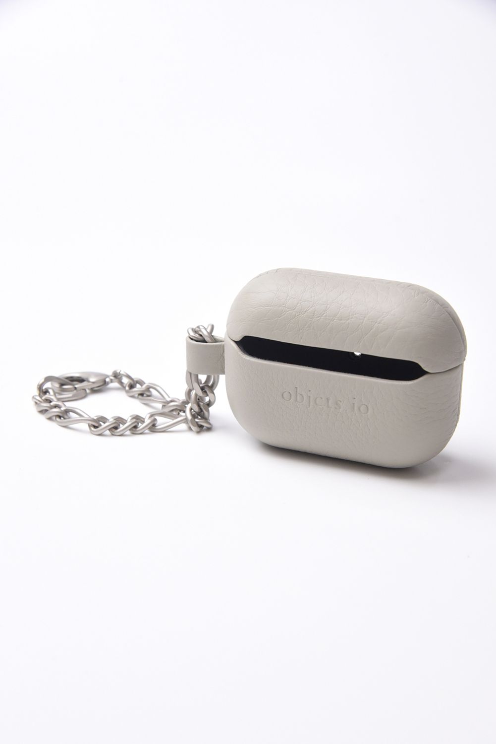 LEATHER AirPods Pro CASE WITH CHAIN / チェーン付レザーAirPods Proケース (ホワイトベージュ)