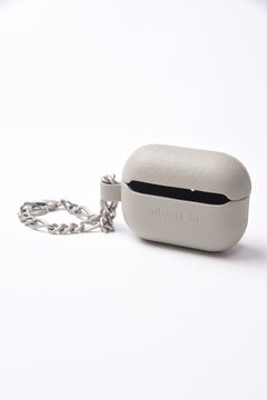 LEATHER AirPods Pro CASE WITH CHAIN / チェーン付レザーAirPods Proケース (ホワイトベージュ)