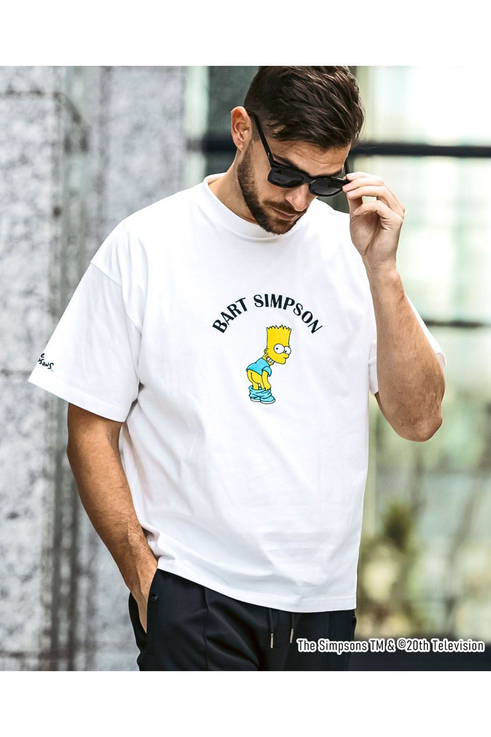 BART SIMPSON T-SHIRT / シンプソンズプリント Tシャツ ホワイト