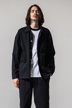 RC COVER ALL / ライトデニム カバーオールジャケット (ブラック) (2月中旬入荷予定)