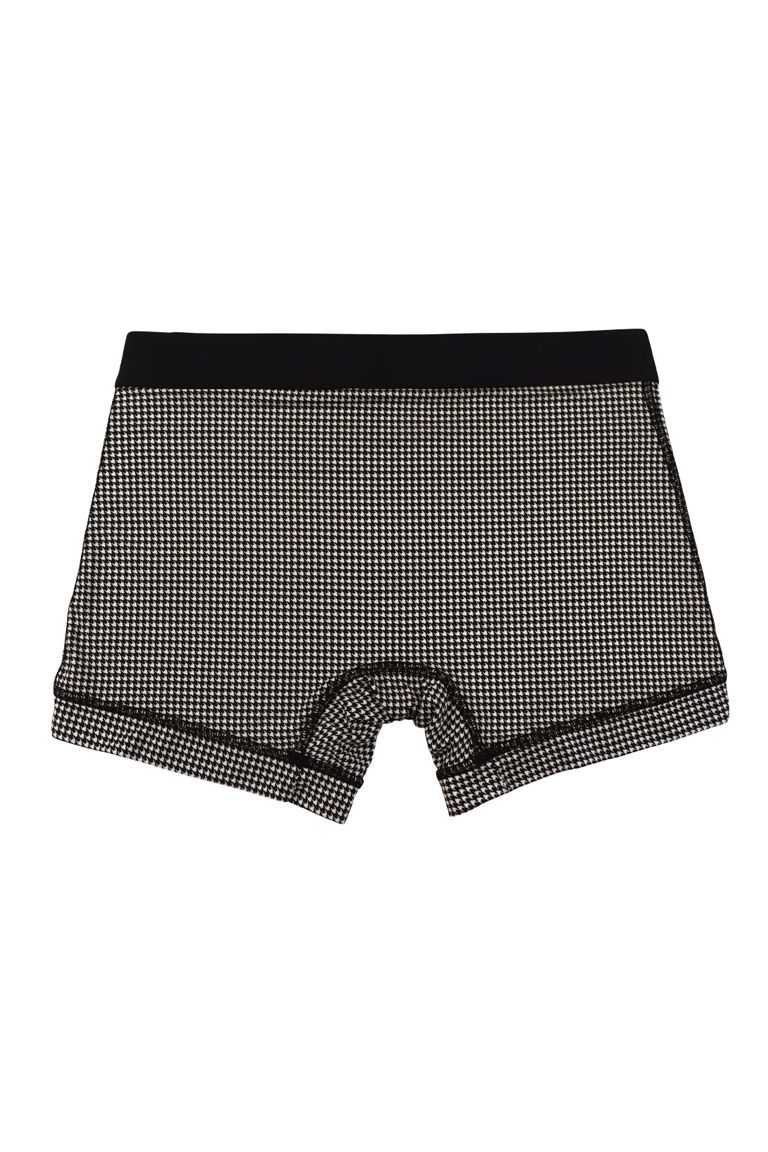Houndstooth Short Boxer - ホワイト×ブラック
