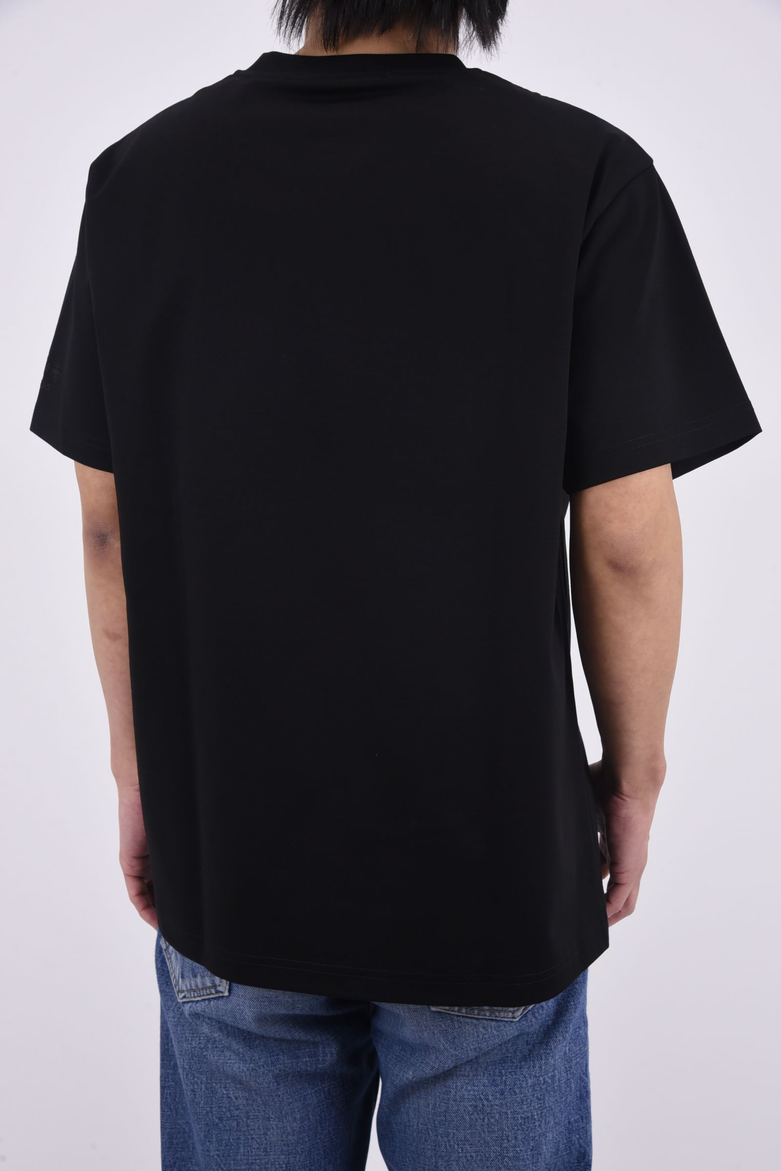 PARTINICO (パルティニコ) / ブランドロゴ刺繍 ハーフスリーブ Tシャツ ブラック