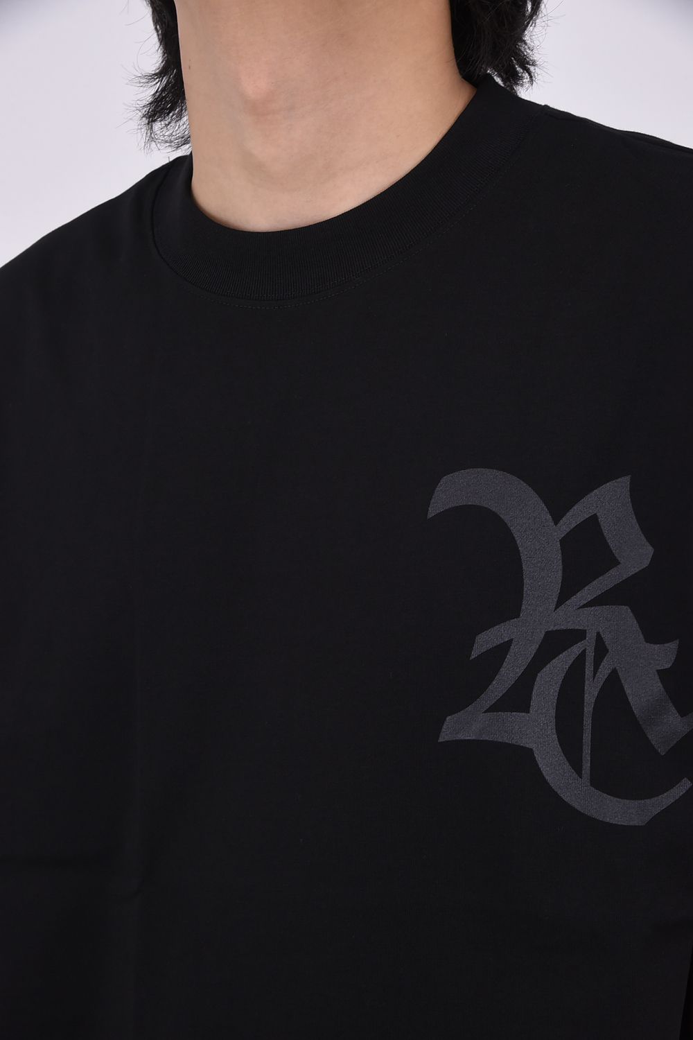 RC OVER TEE / RCロゴ オーバーTシャツ ブラック/ブラック