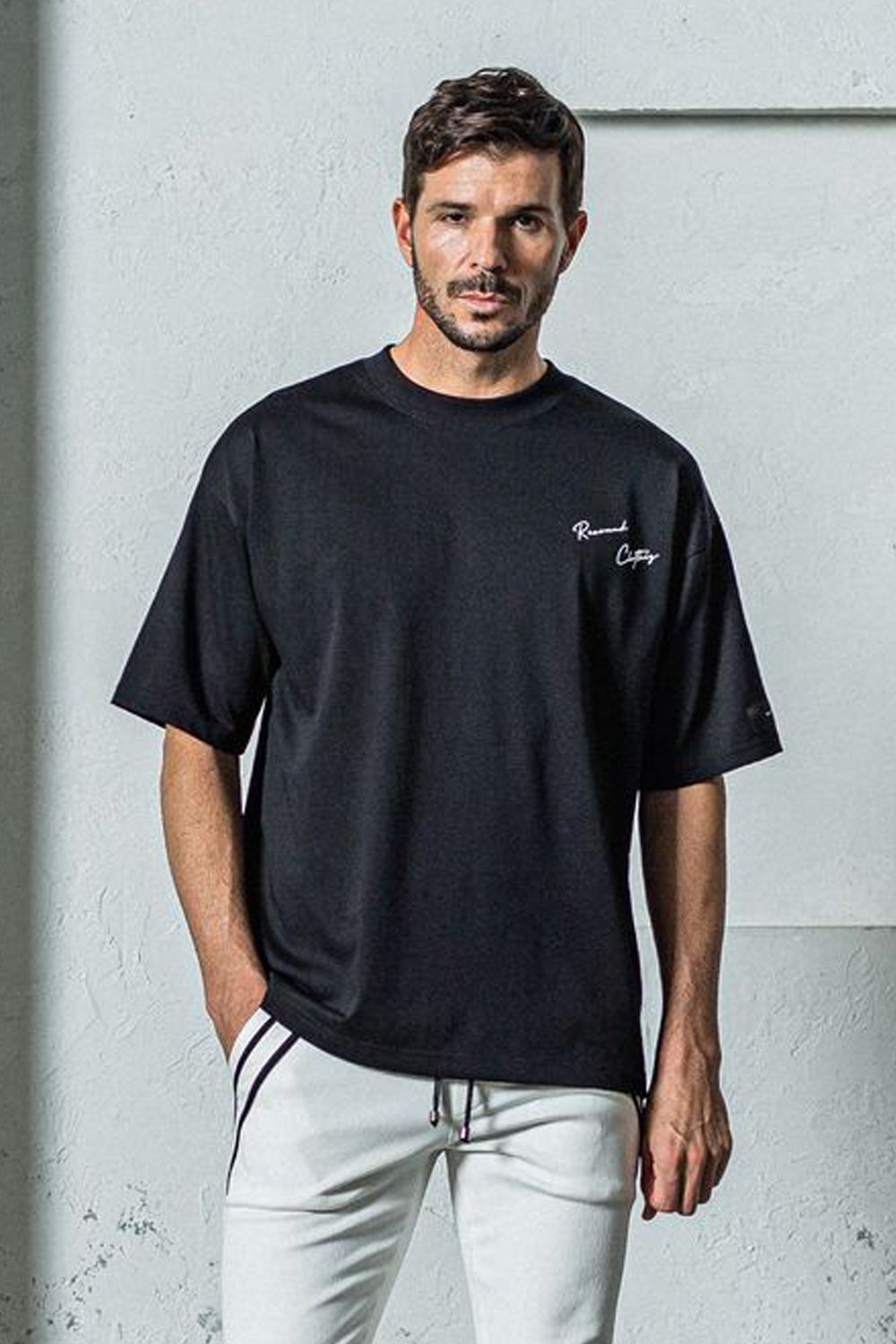 BACK PHOTO OVER TEE / バックフォト オーバーTシャツ ブラック