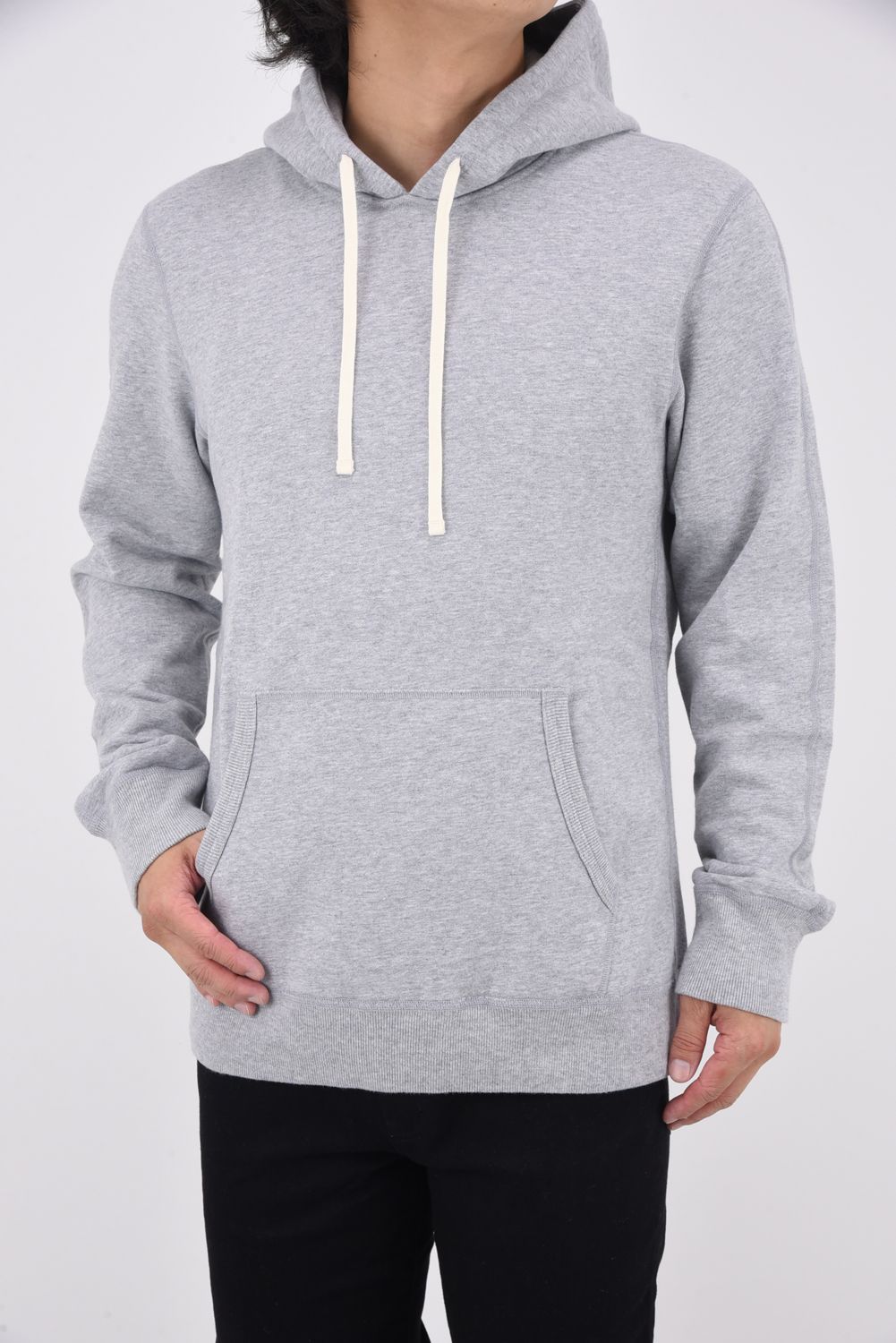 【国内正規品】 MIDWEIGHT TERRY PULLOVER HOODIE / ミッドウェイト プルオーバーフーディー ヘザーグレー
