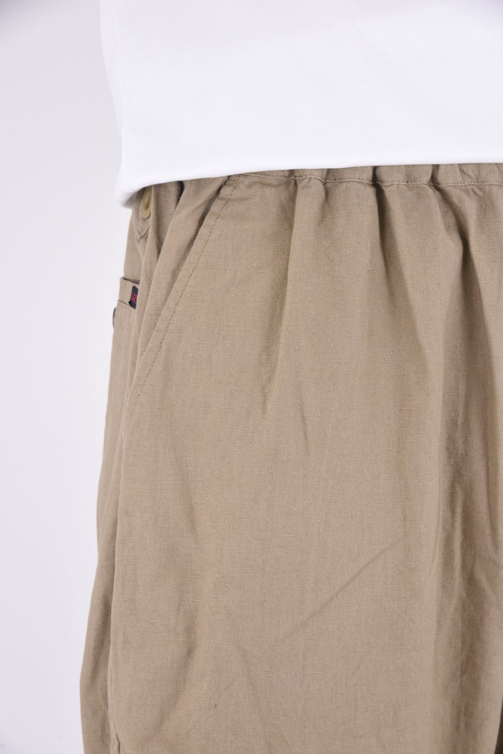 WM / GRAMICCI SAROUEL PANTS / グラミチコラボ コットン / リネン サルエルパンツ ベージュ