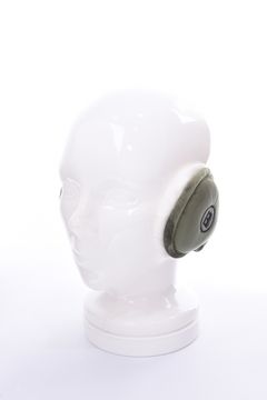 TWILL EAR MUFF / ロゴ ボア イヤーマフ (オリーブ)