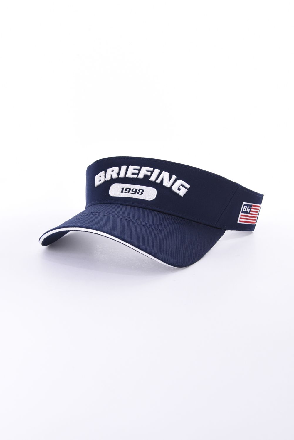 【26AW】 MEN’S COLLEGE LOGO VISOR / カレッジロゴ刺繍 サンバイザー (ネイビー)