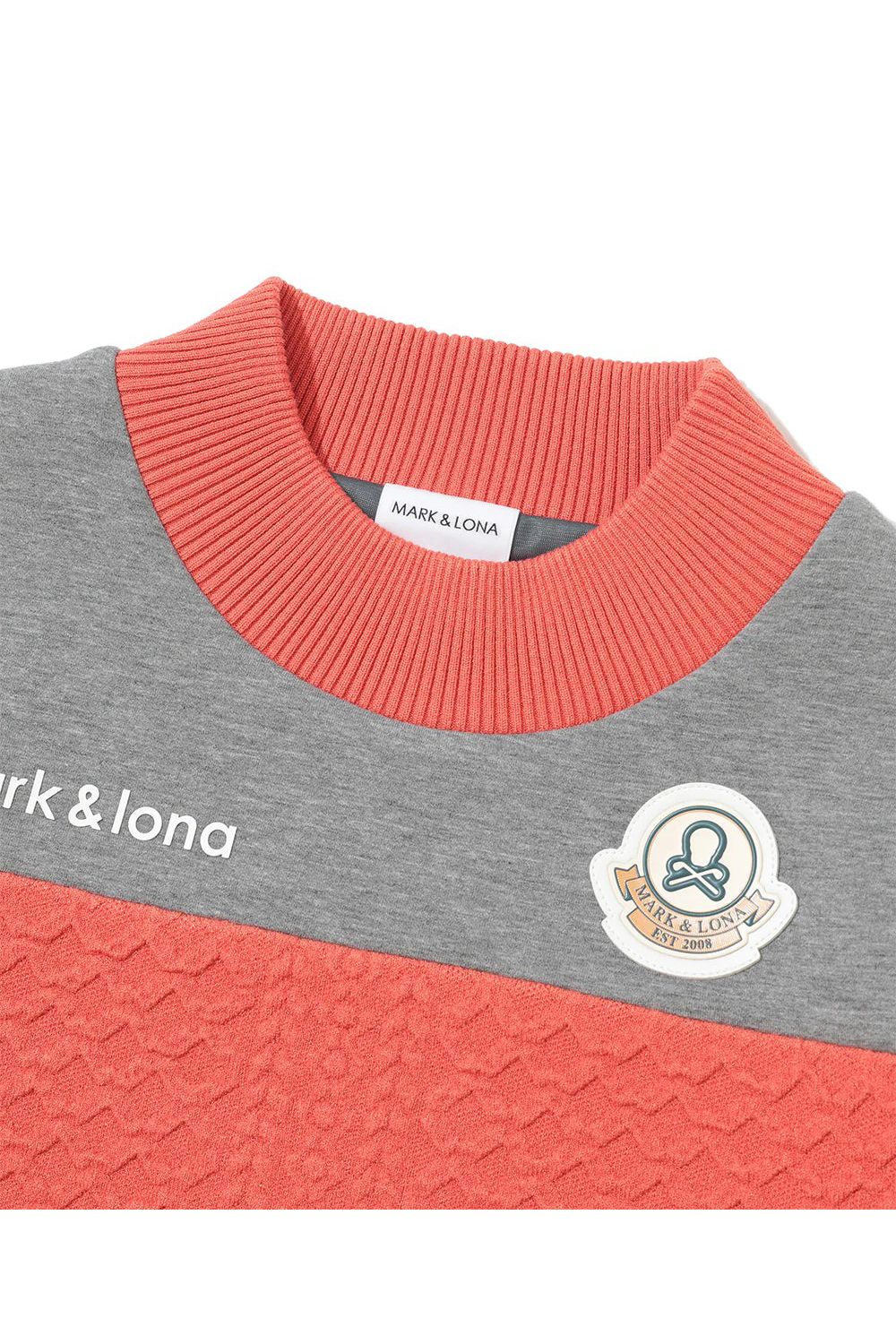 【2025AW】【レディース】 ALIGN HYBRID SWEATER / 異素材切り替え ケーブル編み ハイブリッドプルオーバー (オレンジ)