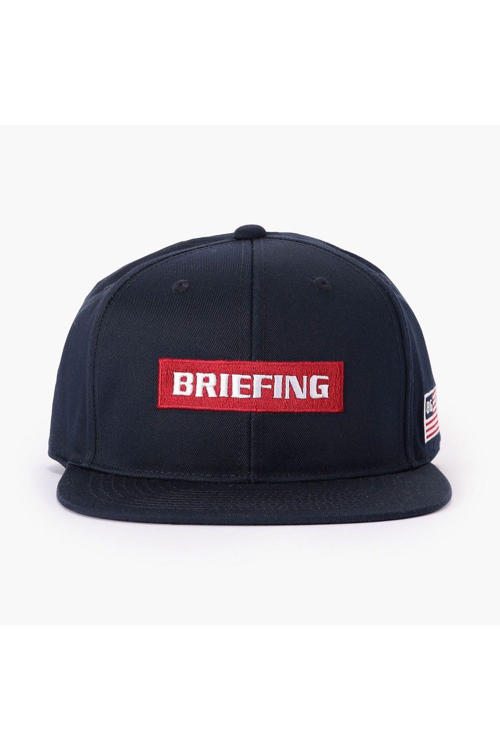 【26AW】 MEN’S BOX LOGO FLAT VISOR CAP / ボックスロゴ刺繍 フラットキャップ (ネイビー)