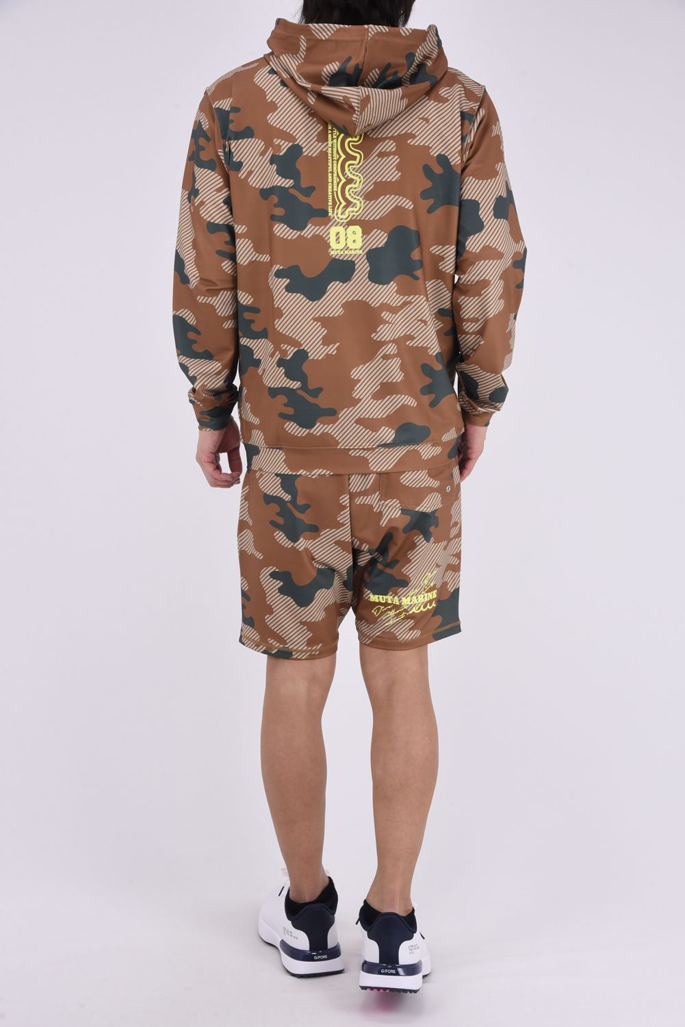 【26SS】 RUSH SHORT PANTS (DIAGONAL CAMO) / ダイアゴナルカモフラージュ ラッシュガード ショートパンツ (ベージュ)