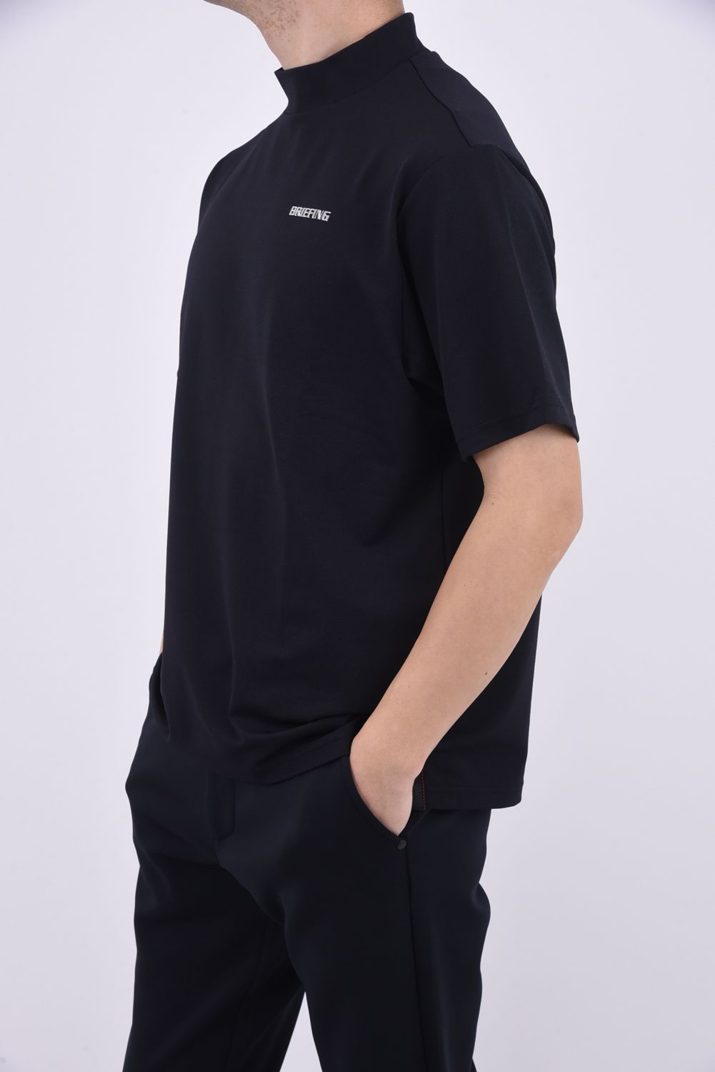 大人気 HIGH BIAS MENS - BRIEFING NECK T モックネック ブランドロゴ / メンズウェア