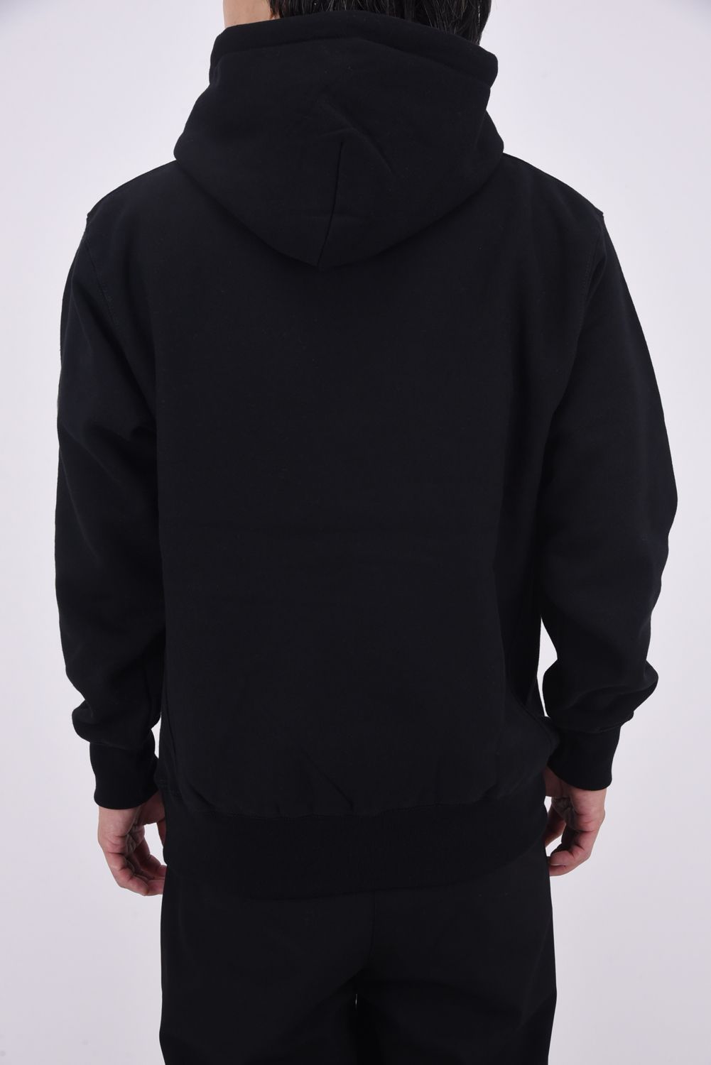 【25AW】 ACANTHUS * MUTA MARINE SWEET LOGO HOODED SWEATSHIRTS / ヘビーウェイト 裏起毛 ハートロゴ プルオーバーパーカー (ブラック)