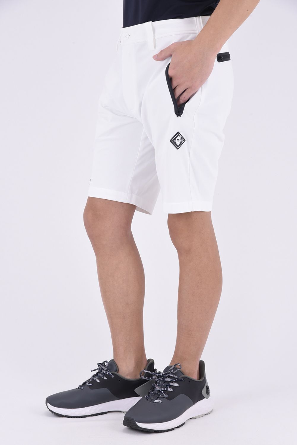 【期間限定ポイント10倍】SUN SHORTS / 止水ポケット ショートパンツ (ホワイト)