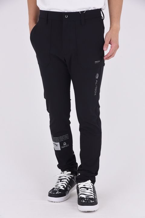 【2025AW】 VAPOR-TECH MODULAR PANTS / PERTEX®ナイロン リフレクタープリント ロングパンツ (ブラック)