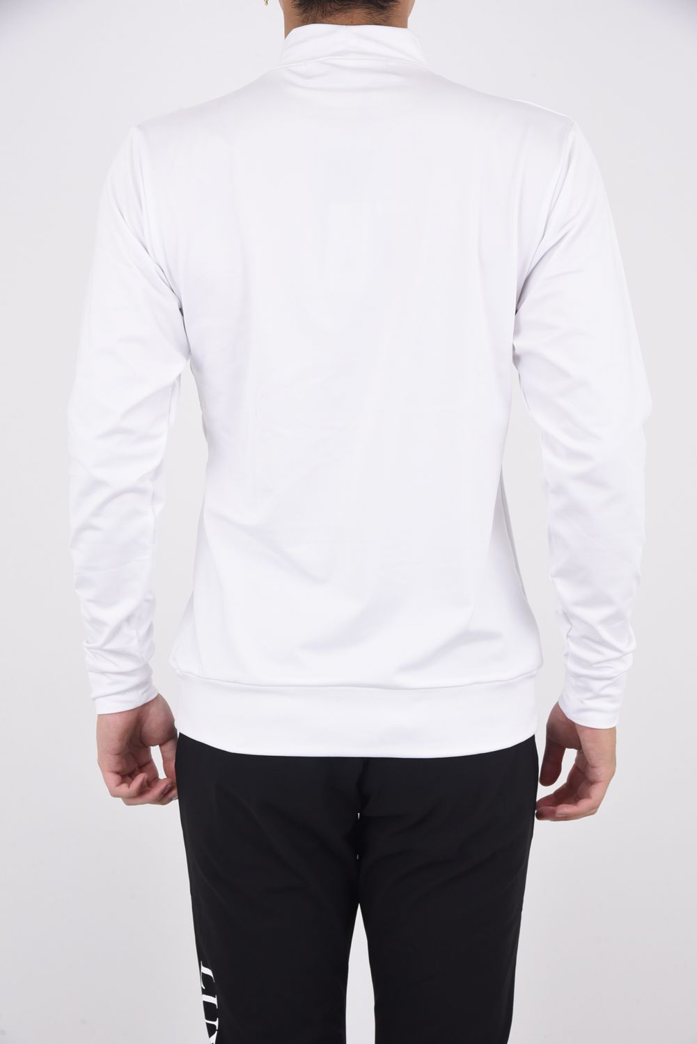 LUXE AKM PLUS LOGO HIGH NECK T-SHIRTS / フロントロゴ モックネック Tシャツ ホワイト