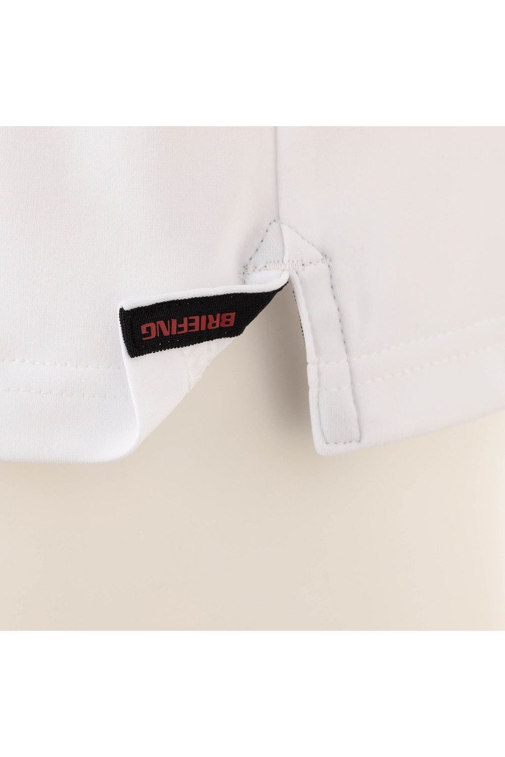 【26AW】 MEN’S TOUR LS HIGHNECK / ベーシック ブランドロゴ 長袖モックネックTシャツ (ホワイト)