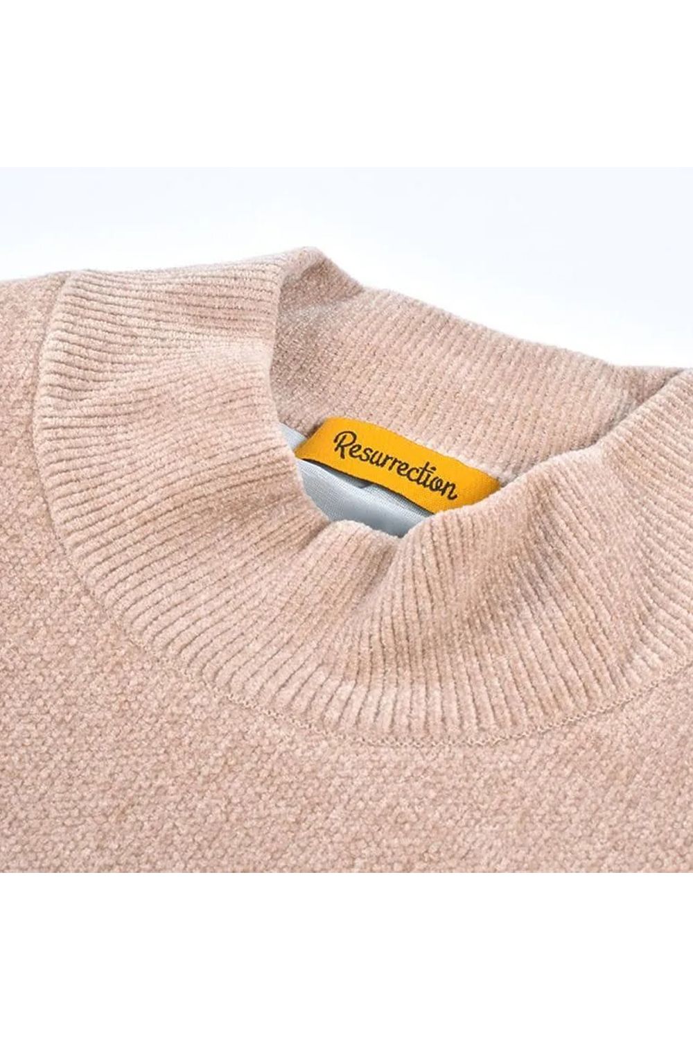 【26AW】【レディース】 AIRSHUT MOLE YARN HIGH NECK KNIT / モールヤーン 防風裏地 ハイネックニット (ベージュ)*