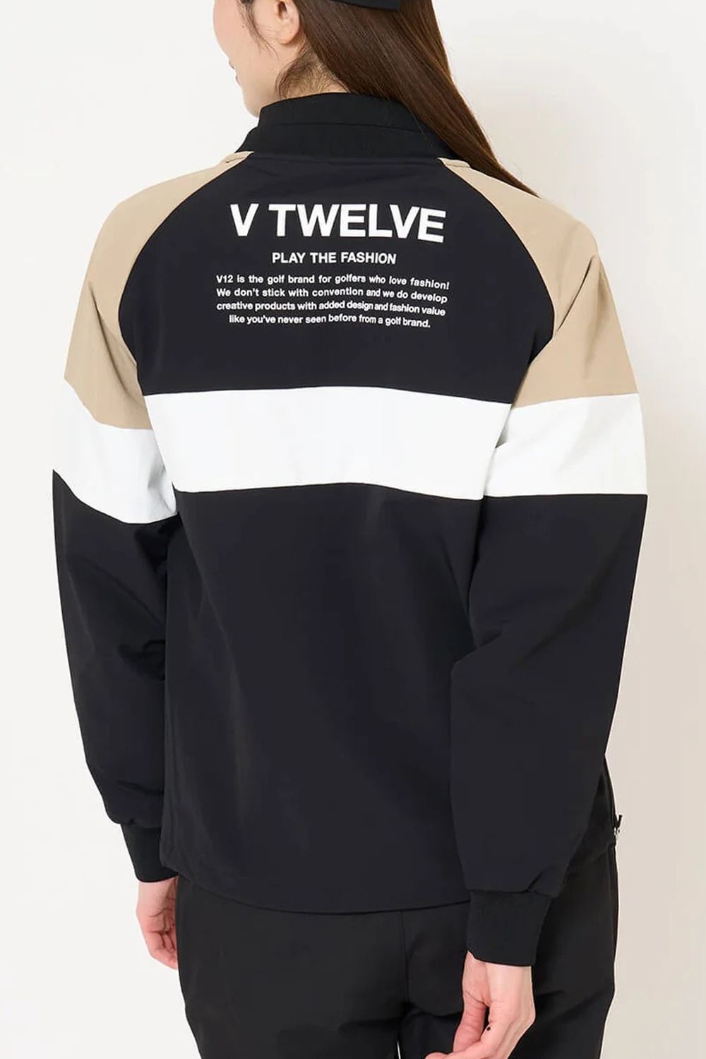 【26AW】【レディース】 WB SWITCH JKT / ツートーン ブランドロゴ ナイロンジャケット (ブラック)