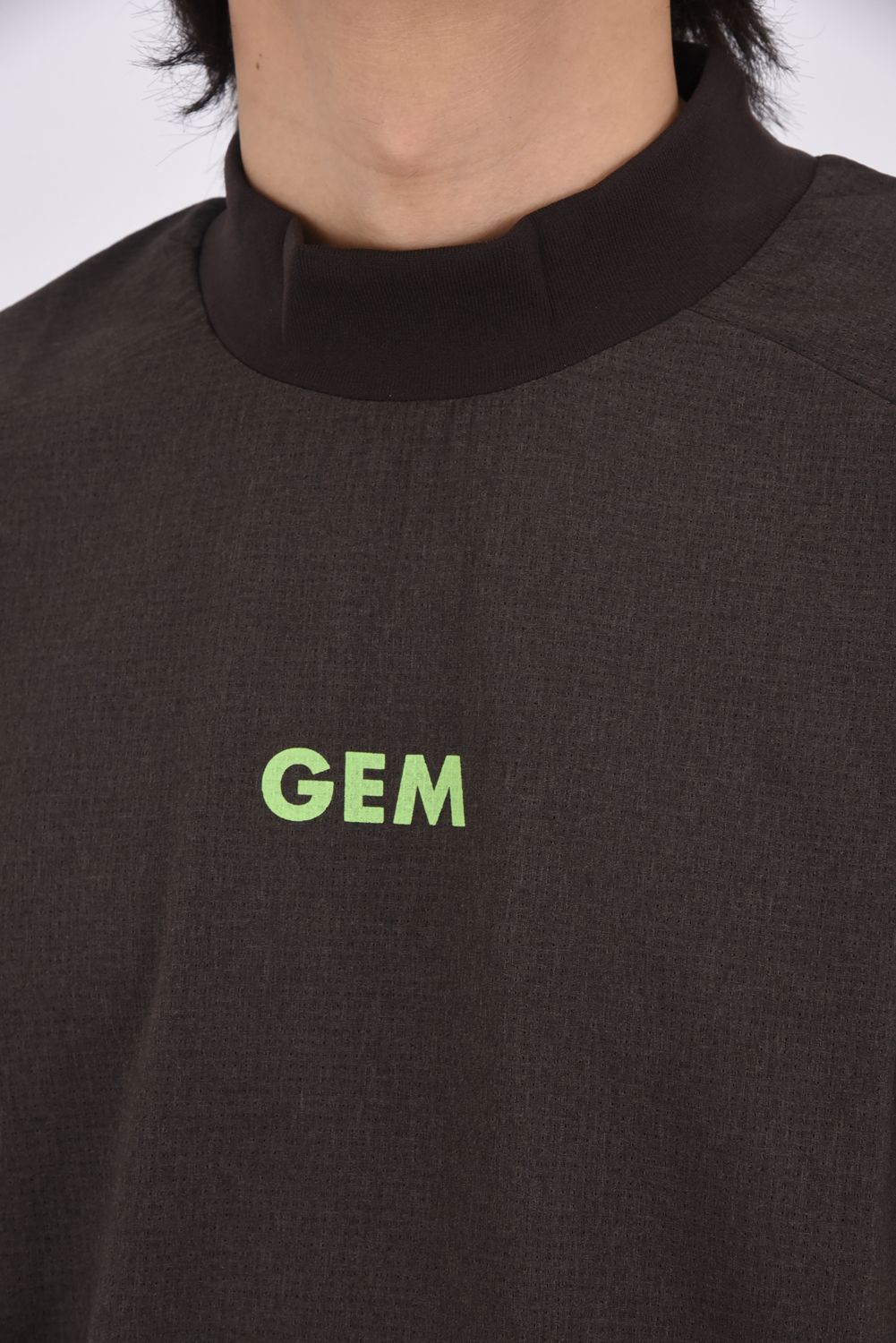 【26SS】 DOT AIR MOCK NECK / ドットエアー モックネック （ブラウン）