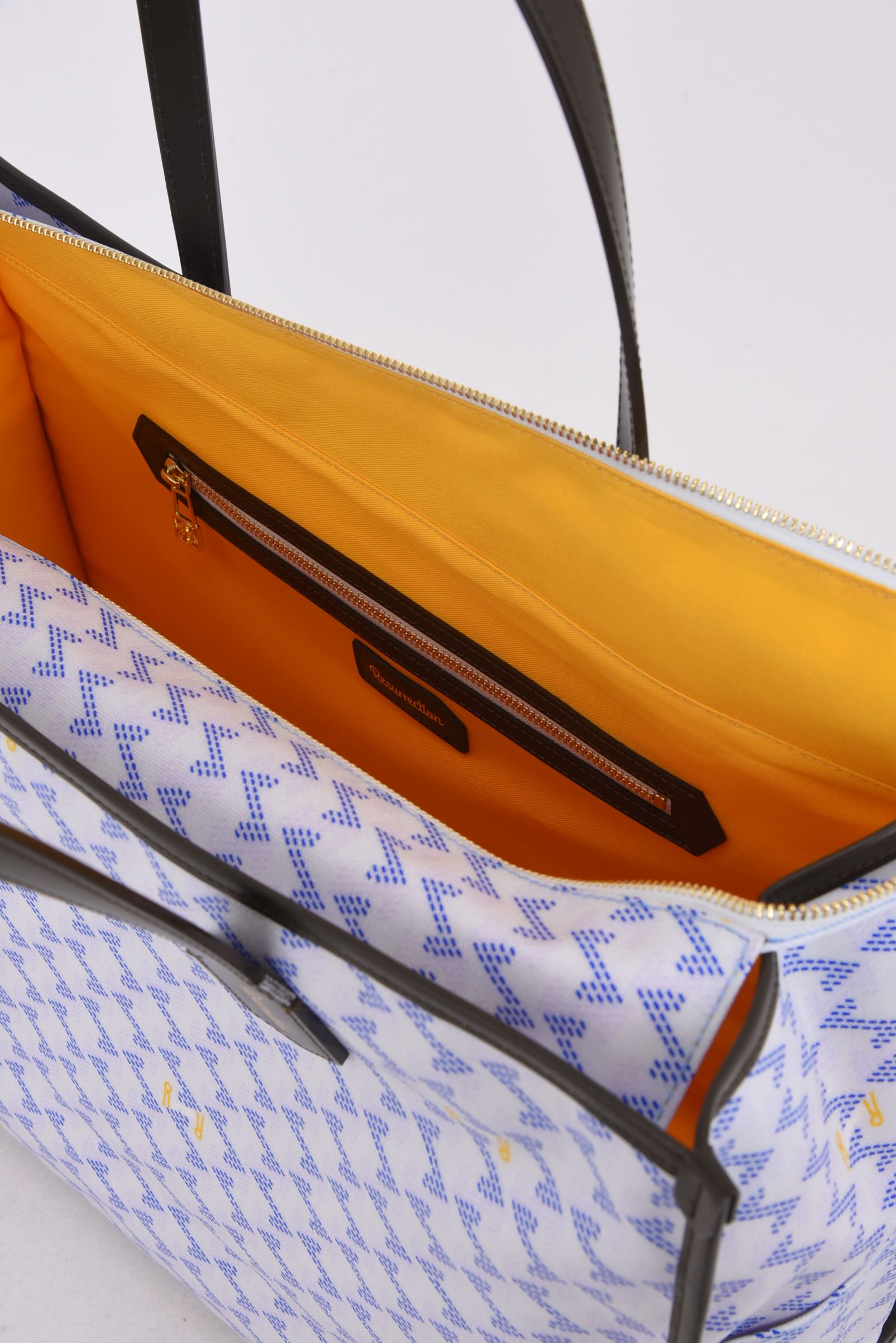 【26SS】  LANIUS SQUARE BIG (ラニウス スクエア ビッグ) / ブランドオリジナルテキスタイル ボストンバッグ （アクア）*