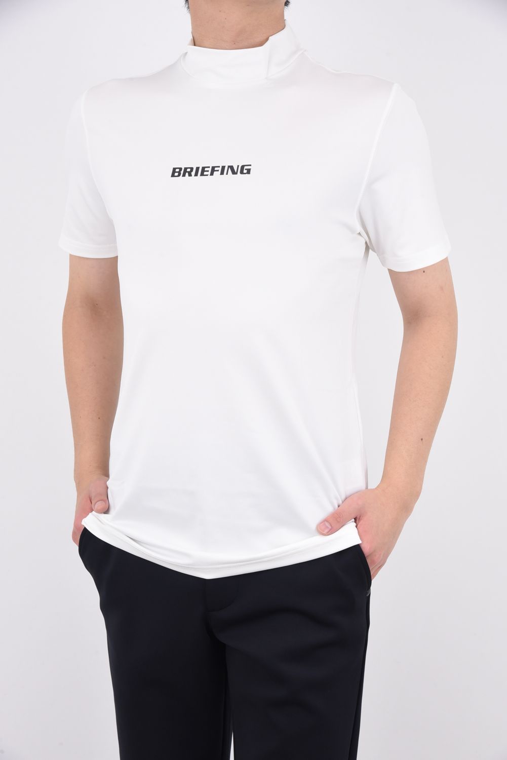 BRIEFING - MENS TOUR HIGH NECK / ブランドロゴ ストレッチ