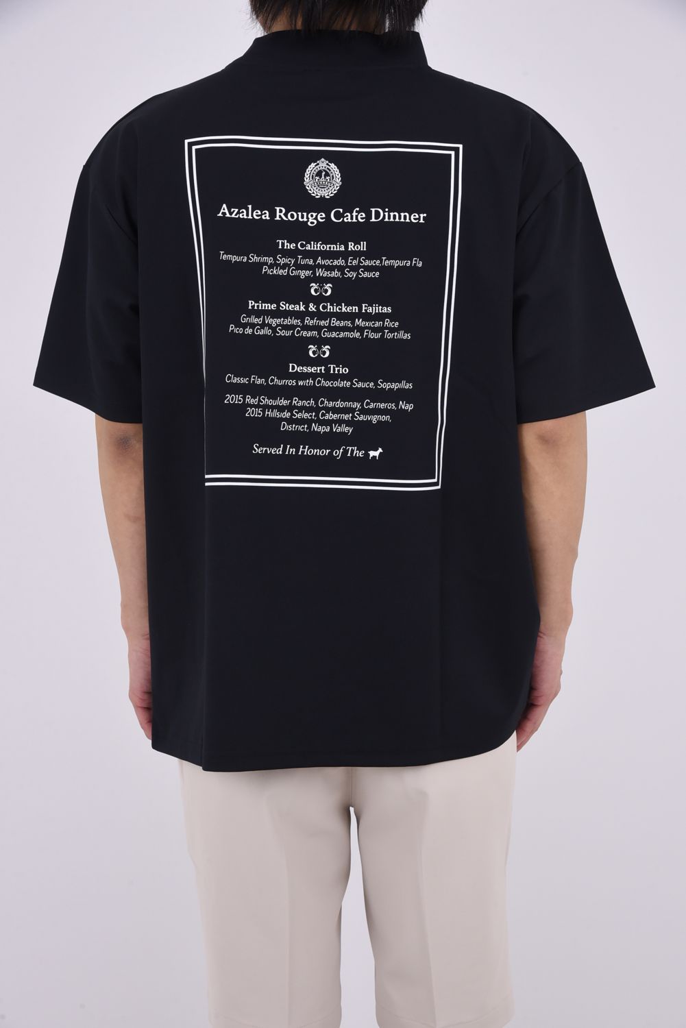 【26SS】 DVG Sol Defender MOCK NECK T / バックプリント オーバーサイズ モックネックTシャツ (ブラック)