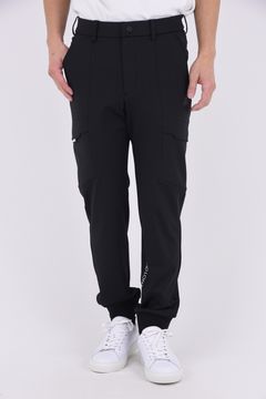 【26SS】【T-LINE】 CONTOUR FLEX CARGO JOGGER / モノトーン ポリエステルトリコット カーゴライクジョガーパンツ (ブラック)