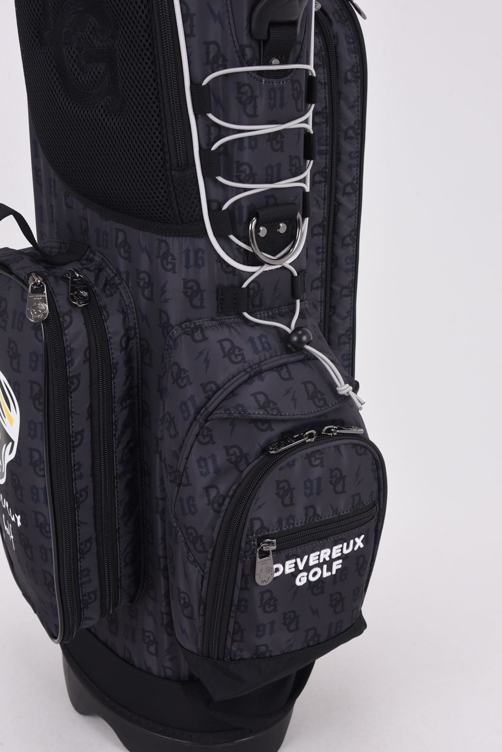【銀行振込・代金引換不可】【返品・交換不可】 DG Monogram Caddie Bag / DGモノグラム総柄 スタンドタイプ キャディバッグ (ブラック)