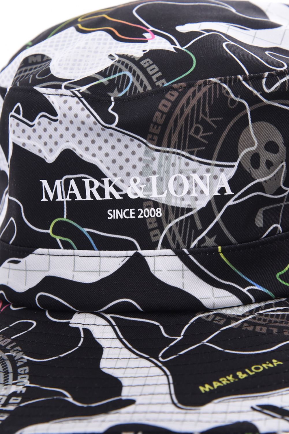 【26SS】 AXON CAMO FIELD HAT / ポリエステルツイル カモフラージュプリント サファリハット (ブラック)