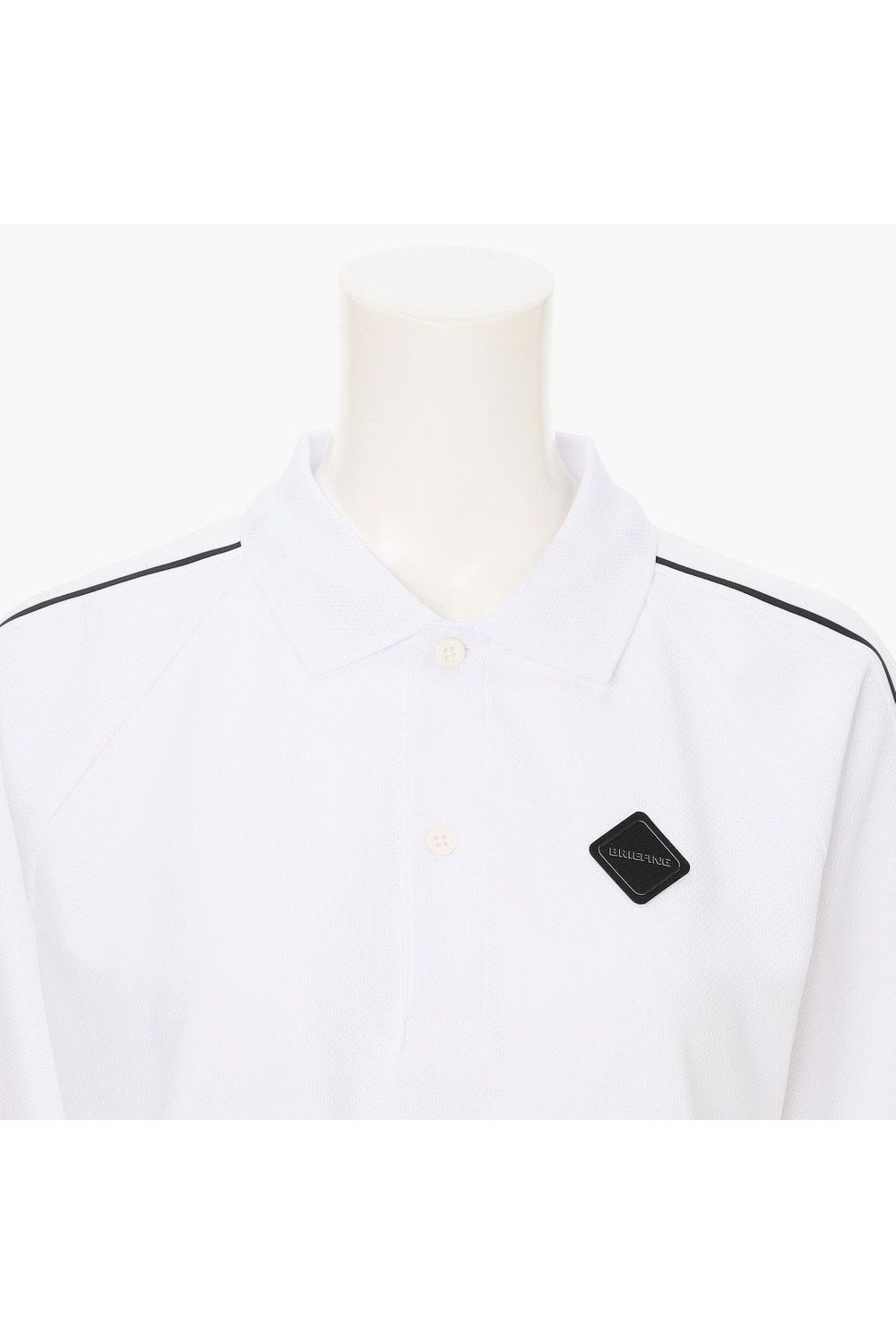 【26SS】【レディース】 WOMEN’S LINE POLO / カノコ生地 ラインロゴテープ リラックスフィット ポロシャツ (ホワイト)