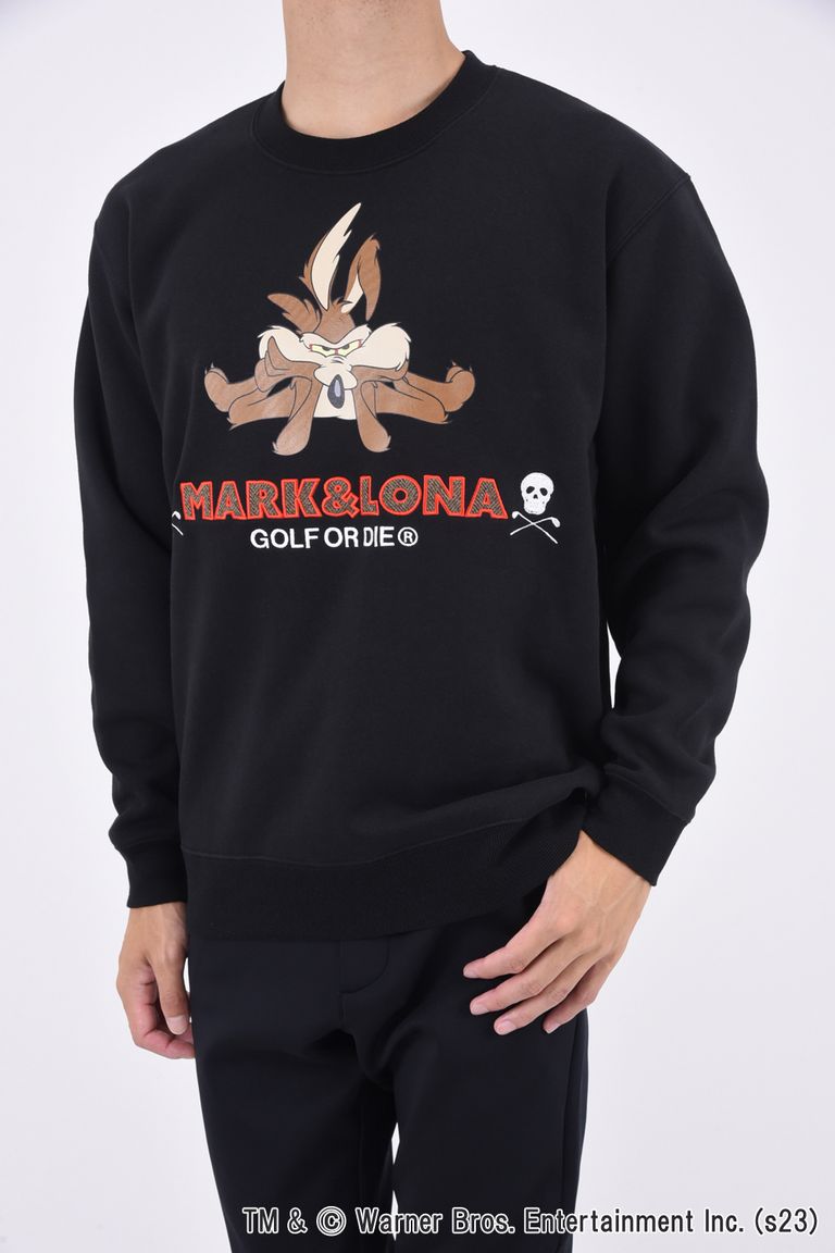 MARK&LONA - WILE E APPLIQUE CREW SWEAT / LOONEY TUNES 
