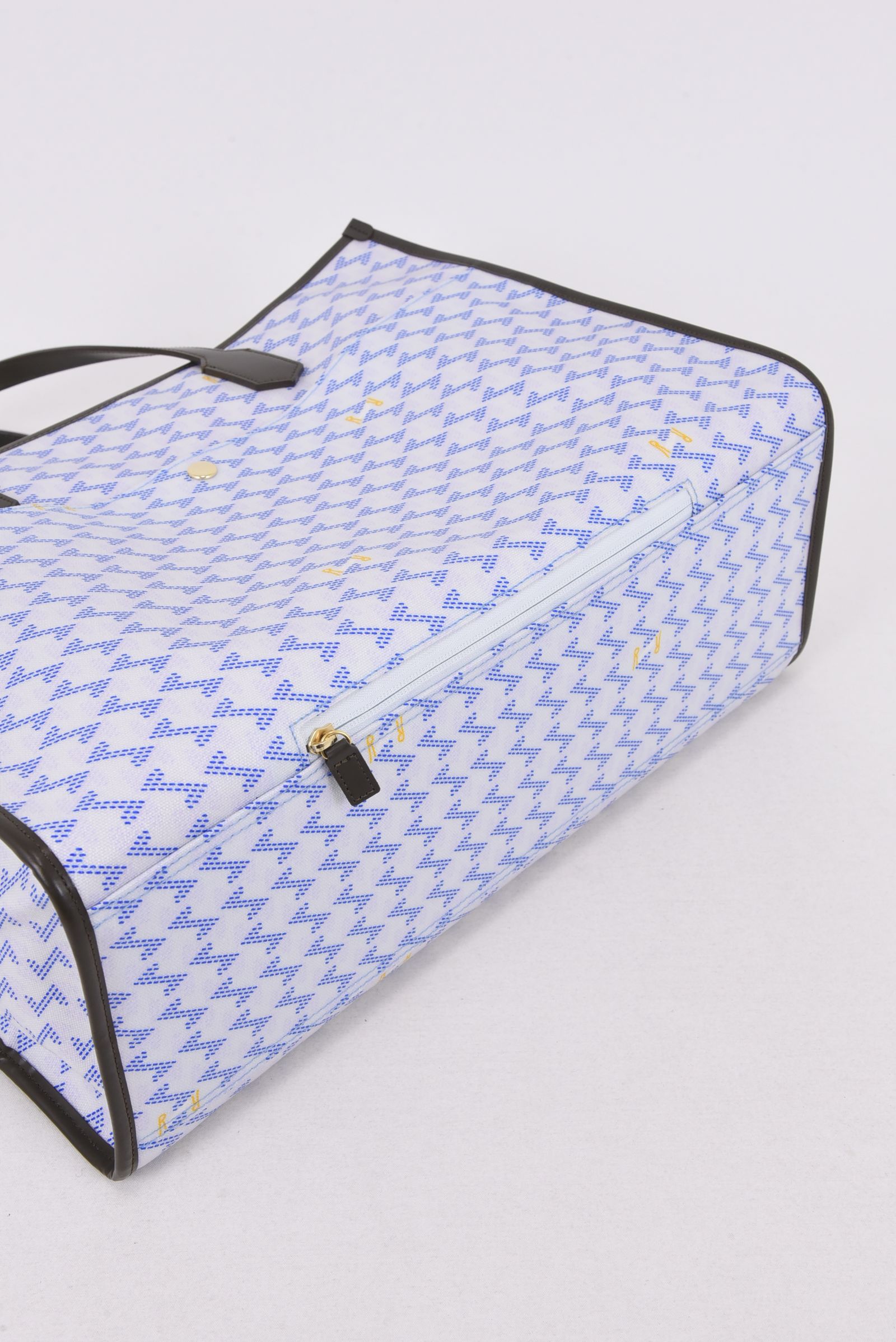 【26SS】  LANIUS SQUARE BIG (ラニウス スクエア ビッグ) / ブランドオリジナルテキスタイル ボストンバッグ （アクア）*