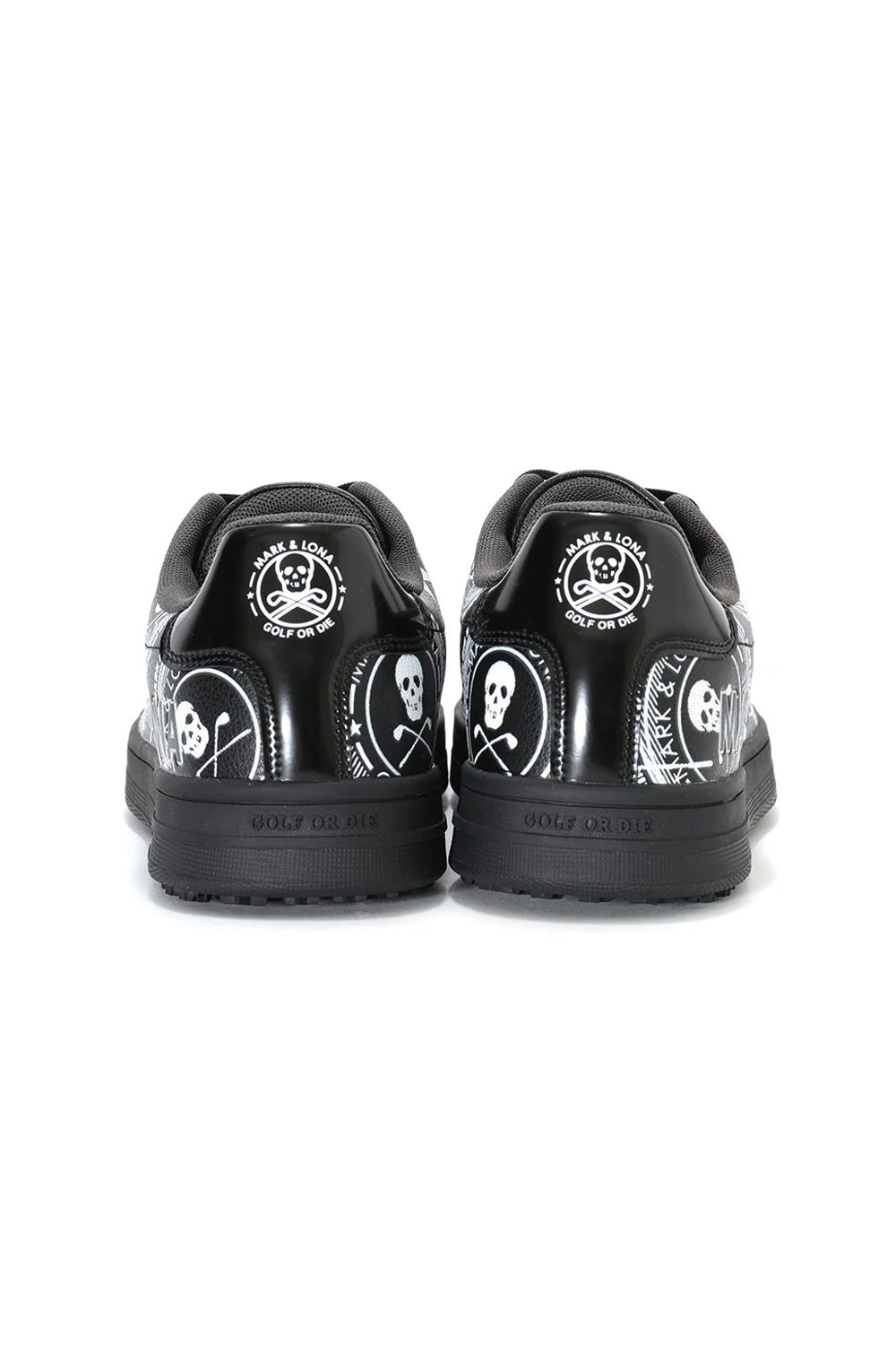 【26AW】 ATRAS SPIKELESS GOLF SNEAKERS / ロゴグラフィック ローカット スパイクレススニーカー (ブラック)